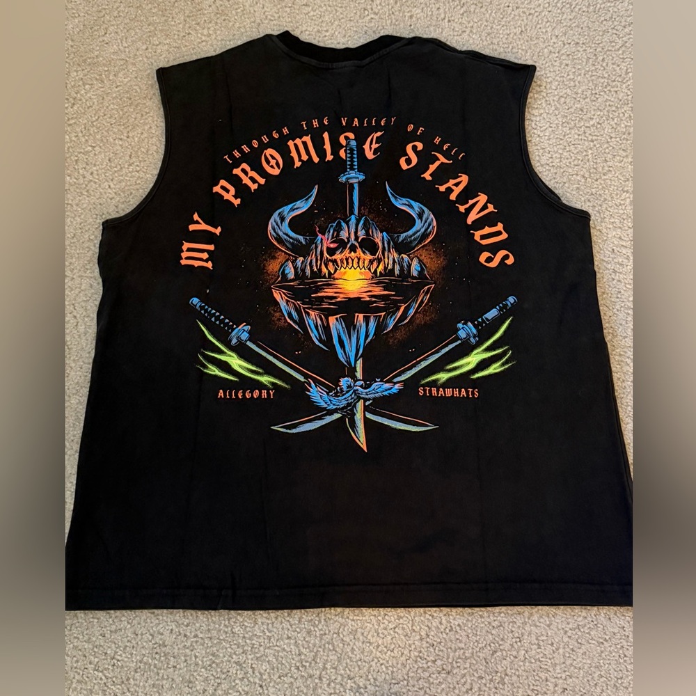 Allegory “Through the Valley of Hell” Graphic cut off t shirt